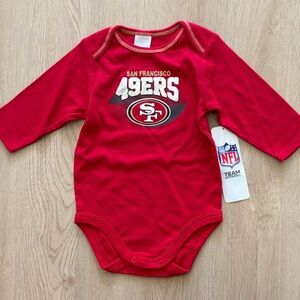 NFL San Francisco 49ers Red Long-Sleeve Baby Bodysuit